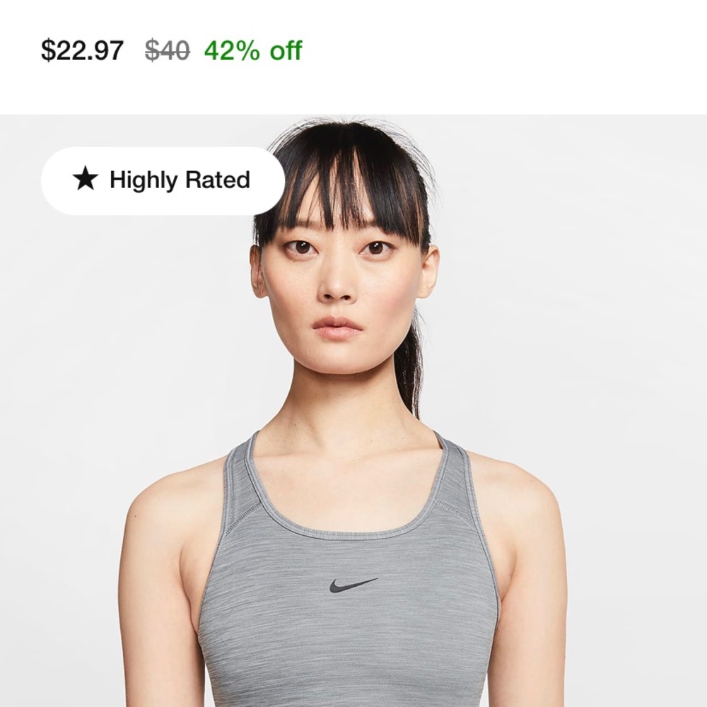 Nike Dri Fit sports bra medium